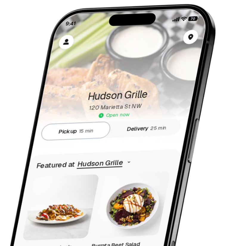Hudson Grille app preview